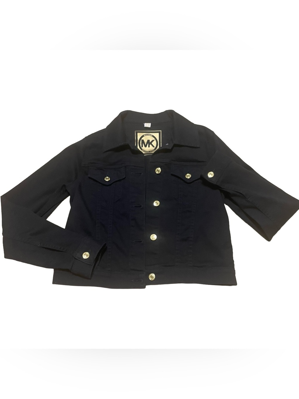 Michael Kors Black Jacket with Gold-Tone Buttons